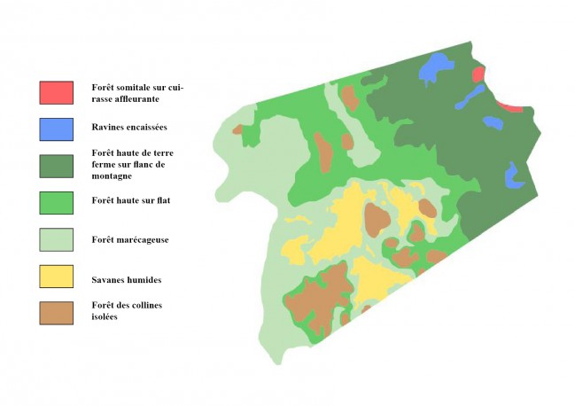 Carte des unités écologiques © RNR Trésor