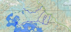 Cartographie du réseau hydrique de la réserve